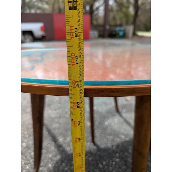 Buchschmid & Gretaux Inlay Inlaid Marquetry 3 pc. Coffee table and 2 End Tables - Picture 8 of 16